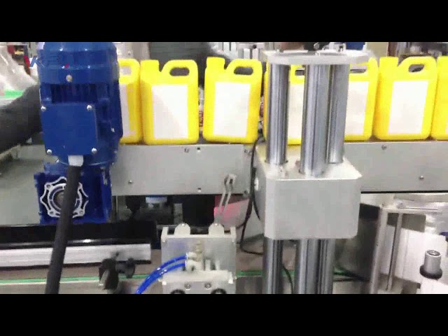Máquina etiquetadora automática de botellas de líquido limpiador